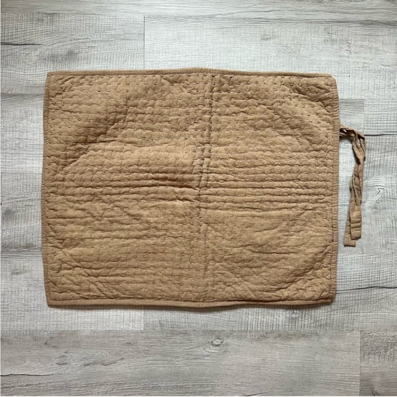 POTTERY BARN BESTSELLER Pick-Stitch Handcrafted Cotton/Linen Quilted Sham - Picture 2 of 10